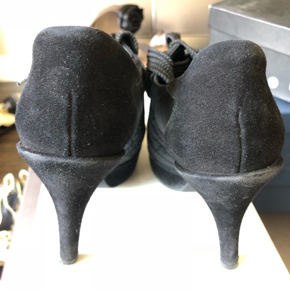 Pedro Garcia Black Suede Heels - Picture 3 of 7